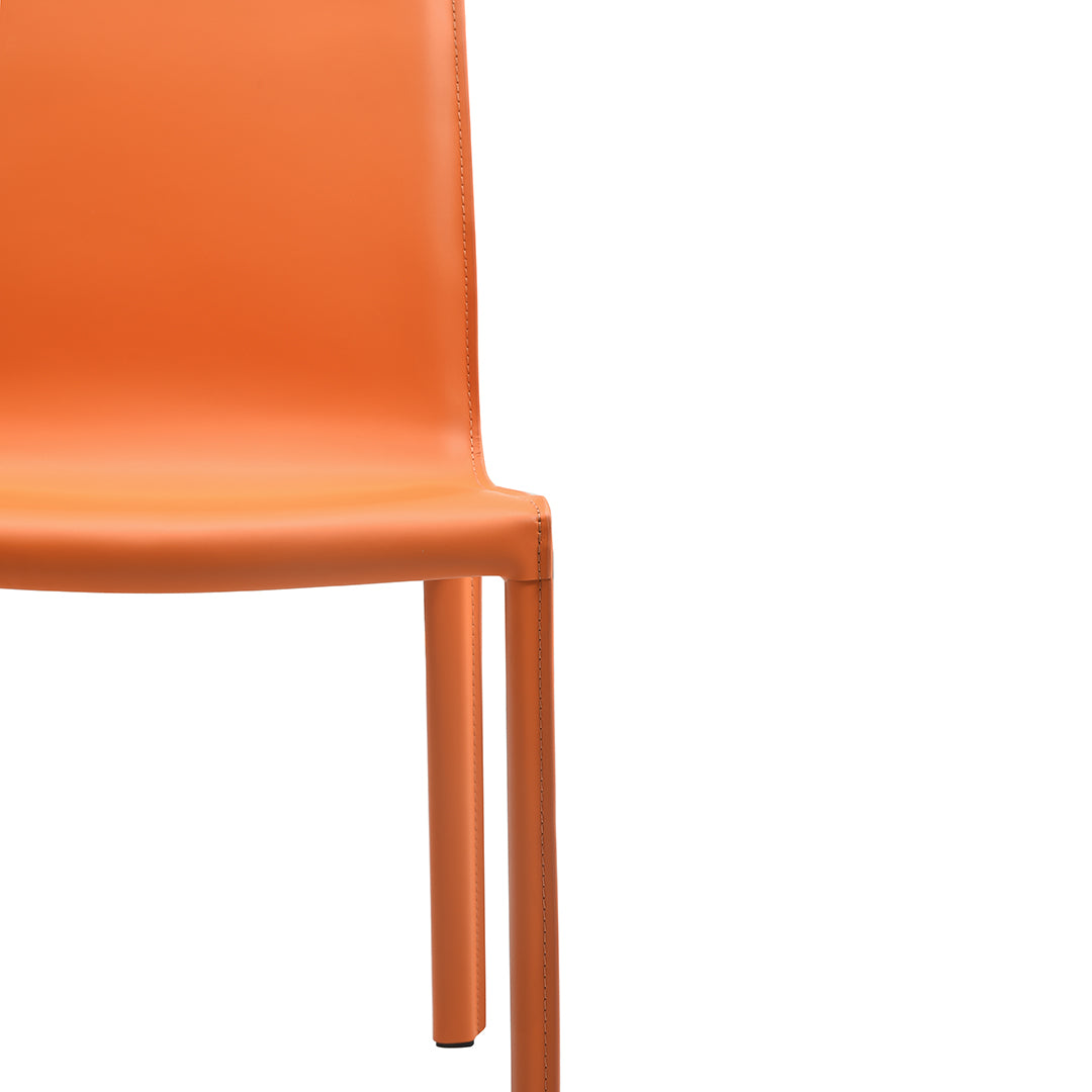 set di 2 sedie da pranzo lusaka arancione