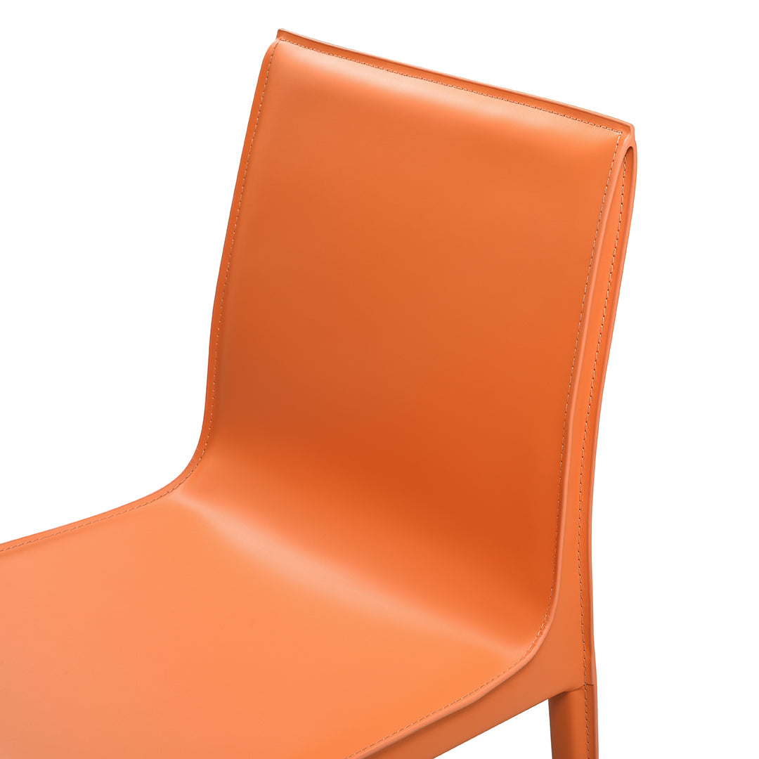 set di 2 sedie da pranzo lusaka arancione