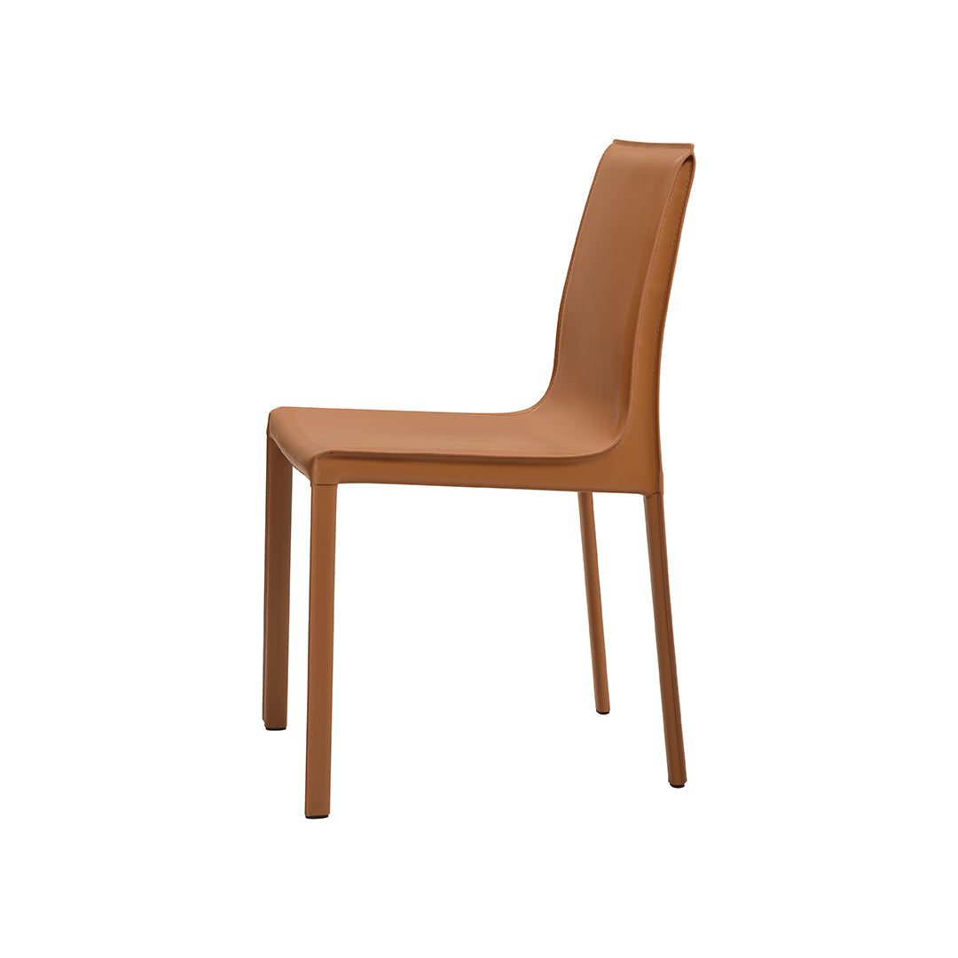 set di 2 sedie da pranzo lusaka marrone chiaro