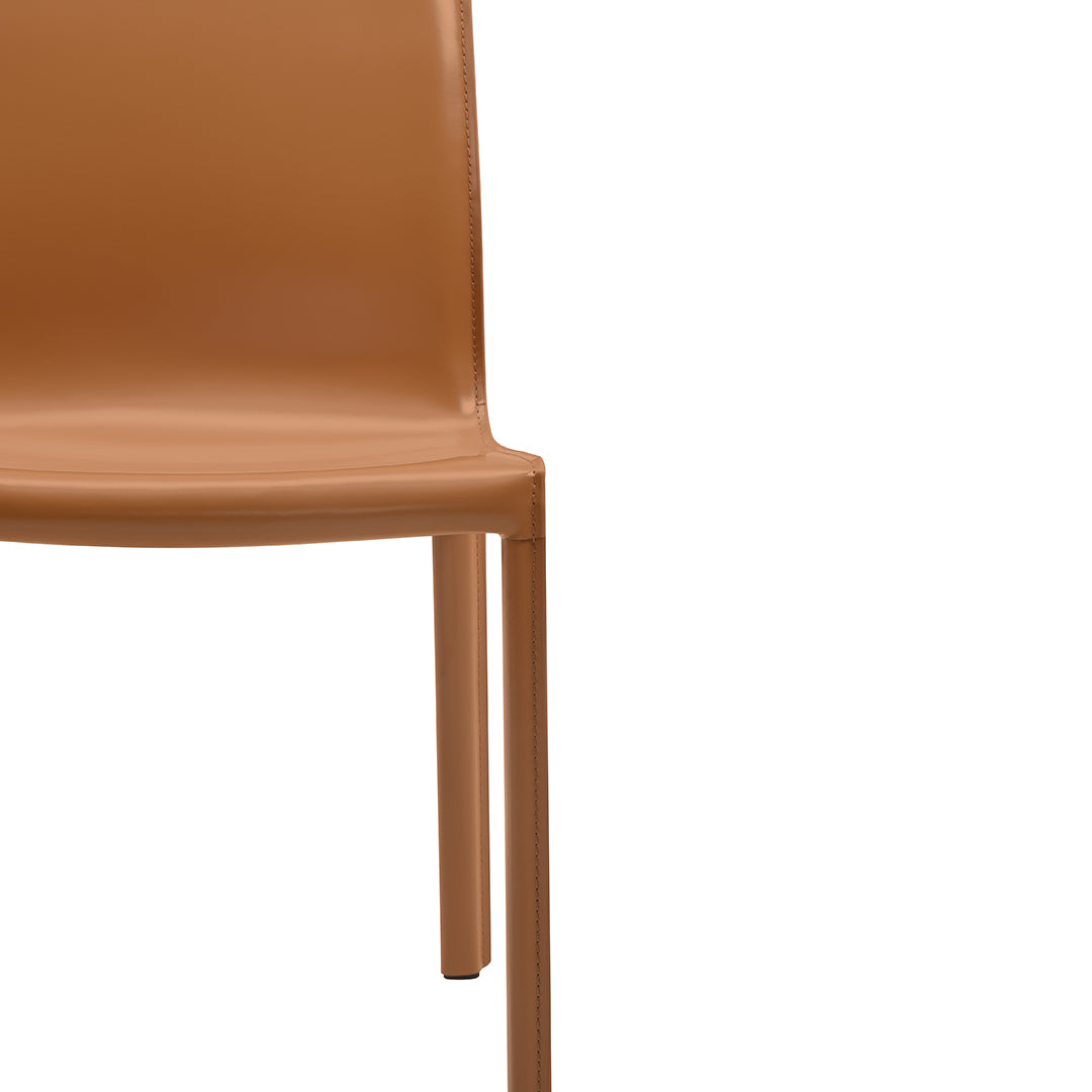 set di 2 sedie da pranzo lusaka marrone chiaro