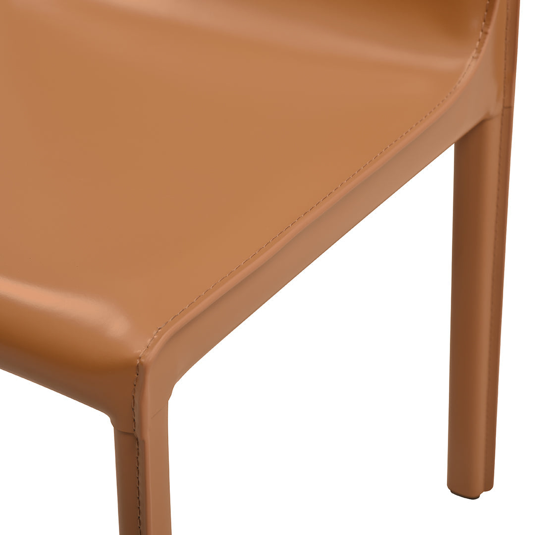 set di 2 sedie da pranzo lusaka marrone chiaro