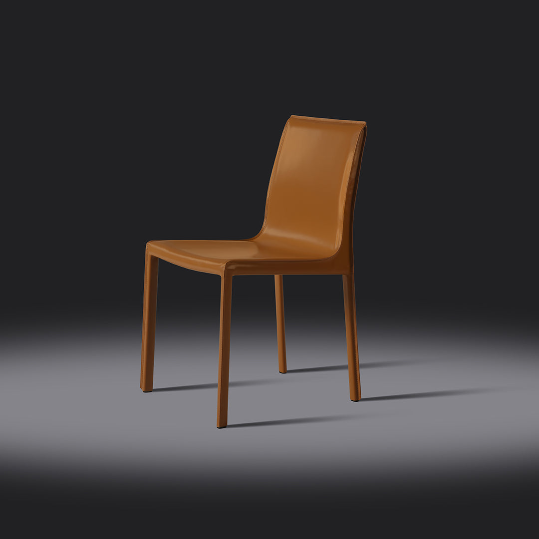 set di 2 sedie da pranzo lusaka marrone chiaro