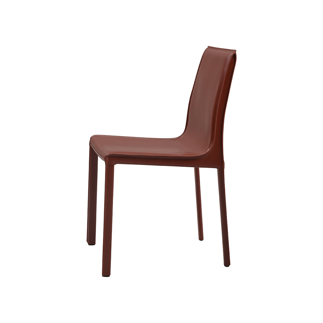 set di 2 sedie da pranzo lusaka burgundy