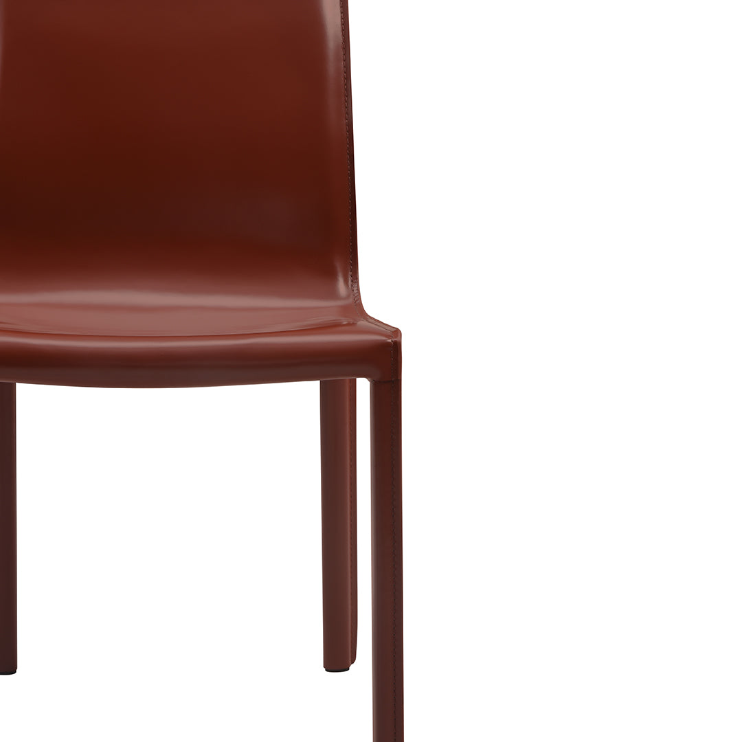 set di 2 sedie da pranzo lusaka burgundy