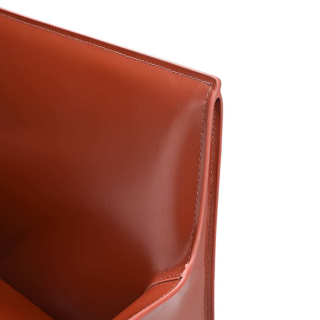 Sedia da pranzo con braccioli lusaka burgundy