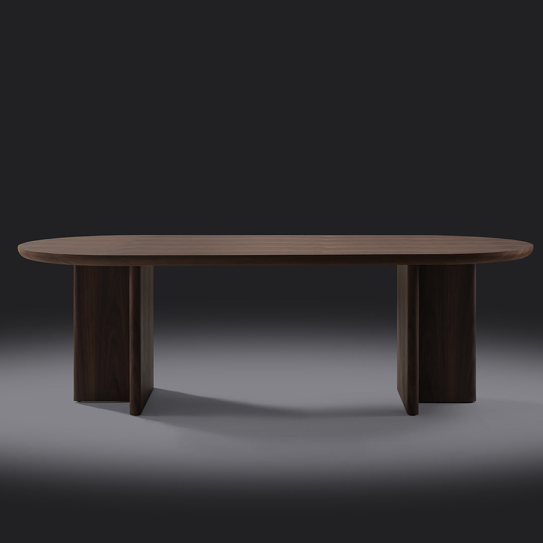 Tavolo magenta noce scuro opaco 240x100