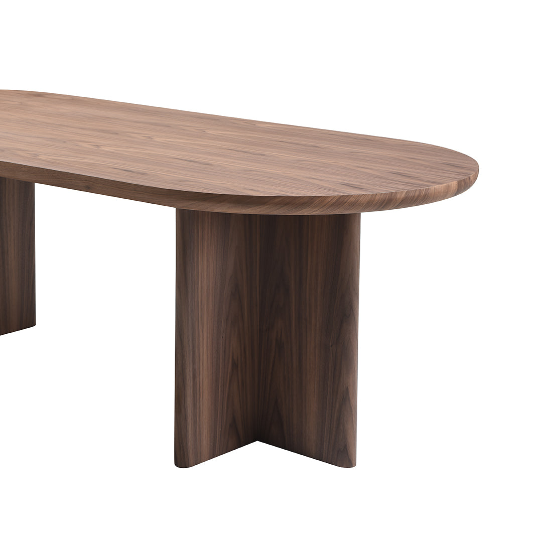 Tavolo magenta noce scuro opaco 240x100