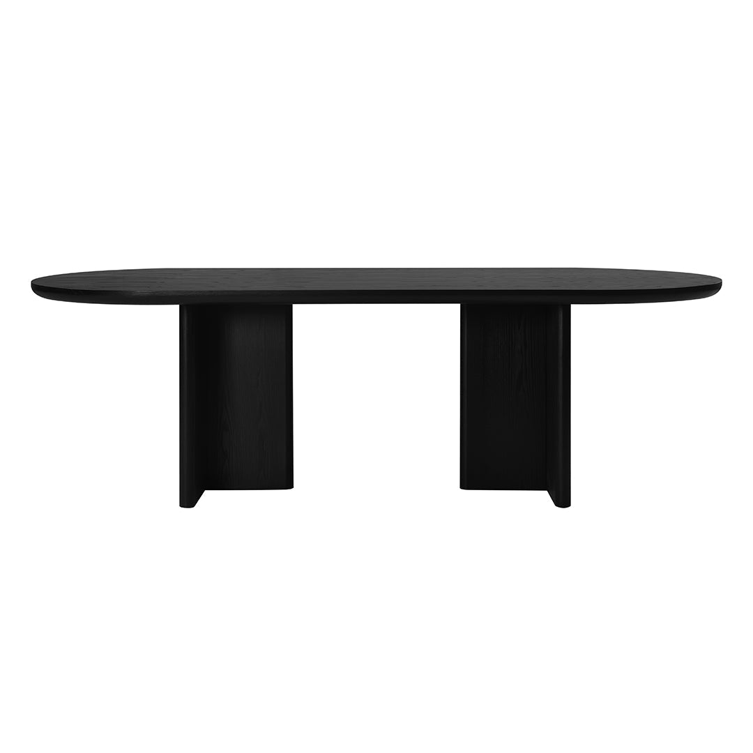 Tavolo magenta frassino nero opaco