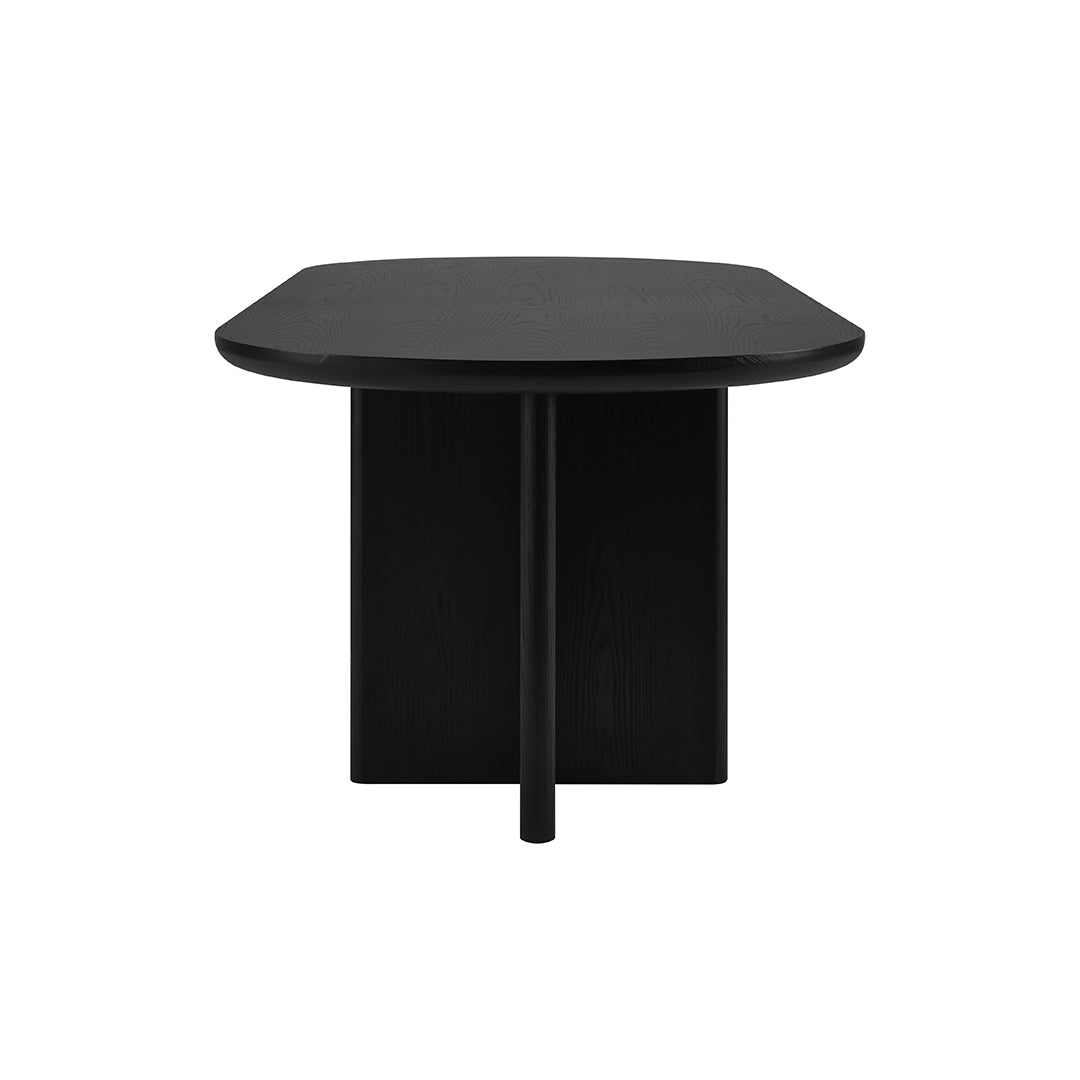 Tavolo magenta frassino nero opaco