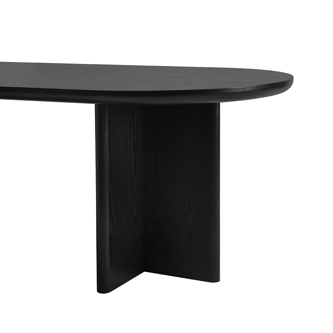 Tavolo magenta frassino nero opaco