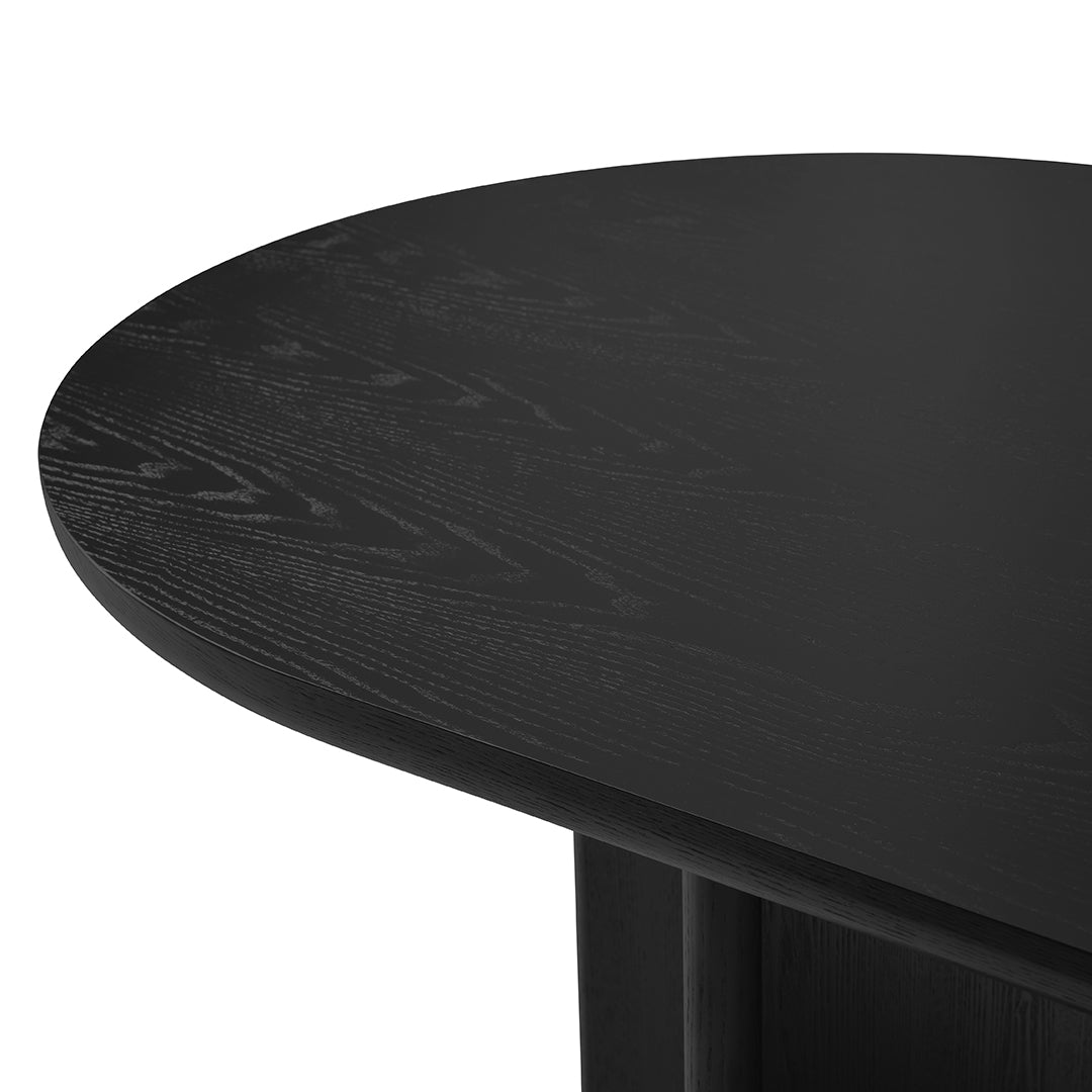 Tavolo magenta frassino nero opaco