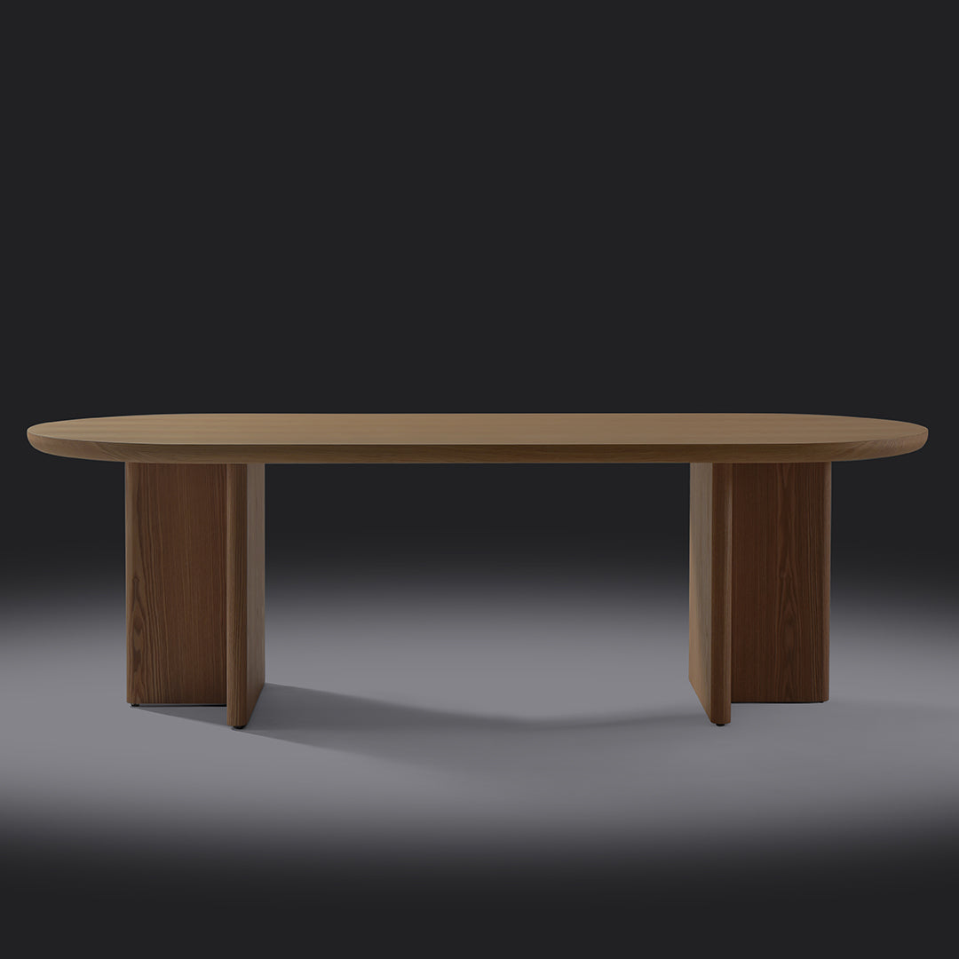 Tavolo magenta frassino naturale opaco 240x100