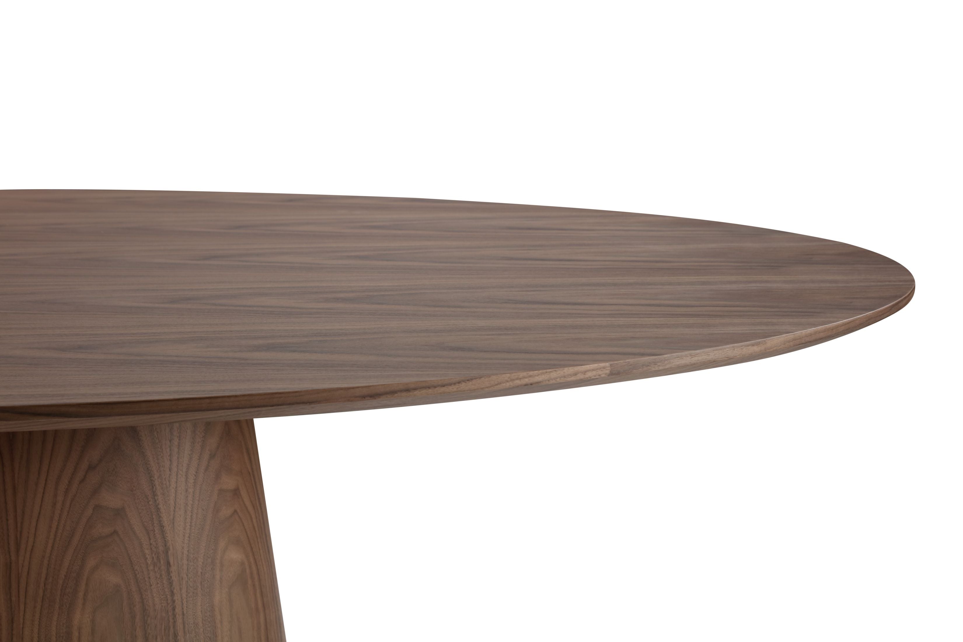 Tavolo alcamo noce scuro ovale