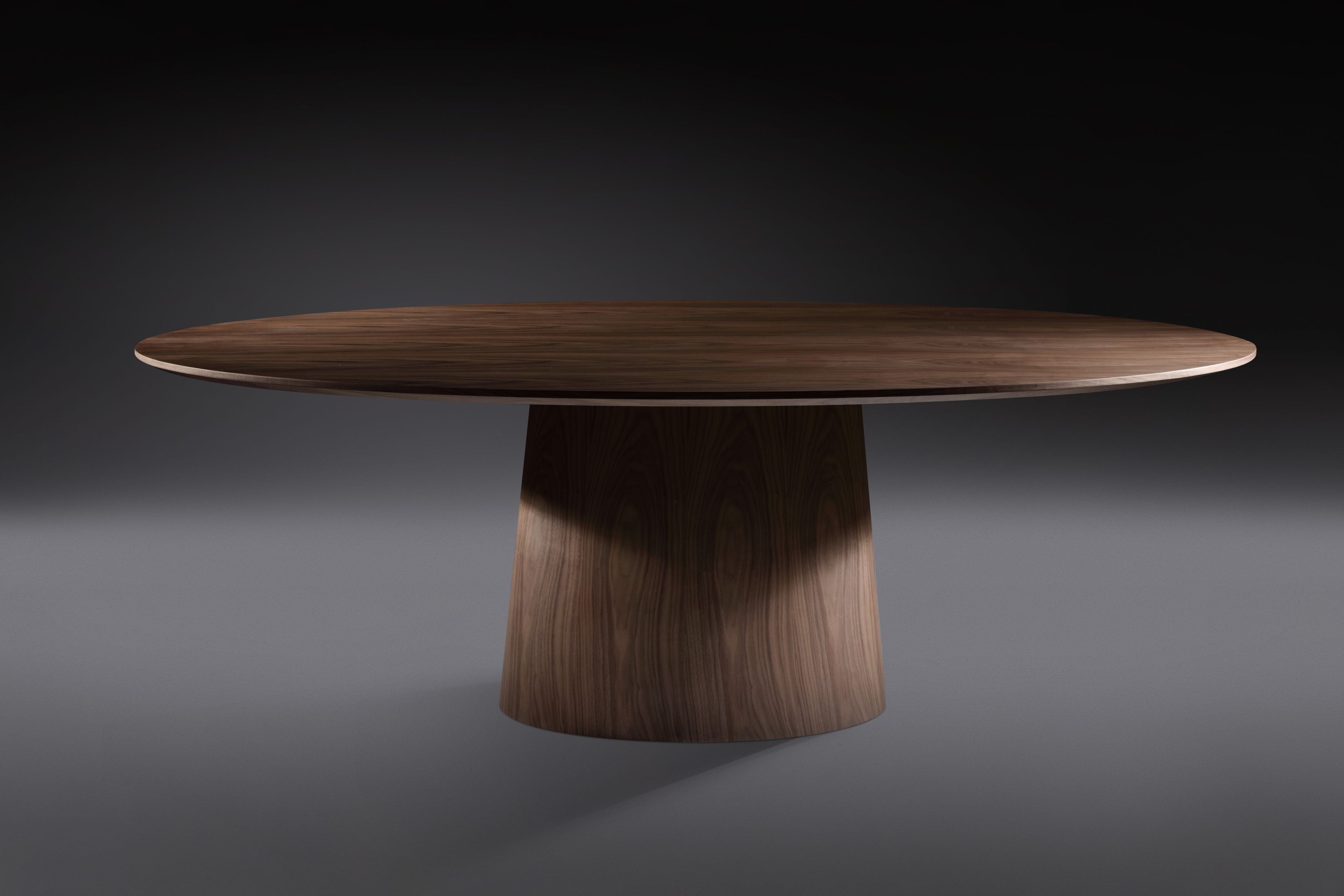 Tavolo alcamo noce scuro ovale