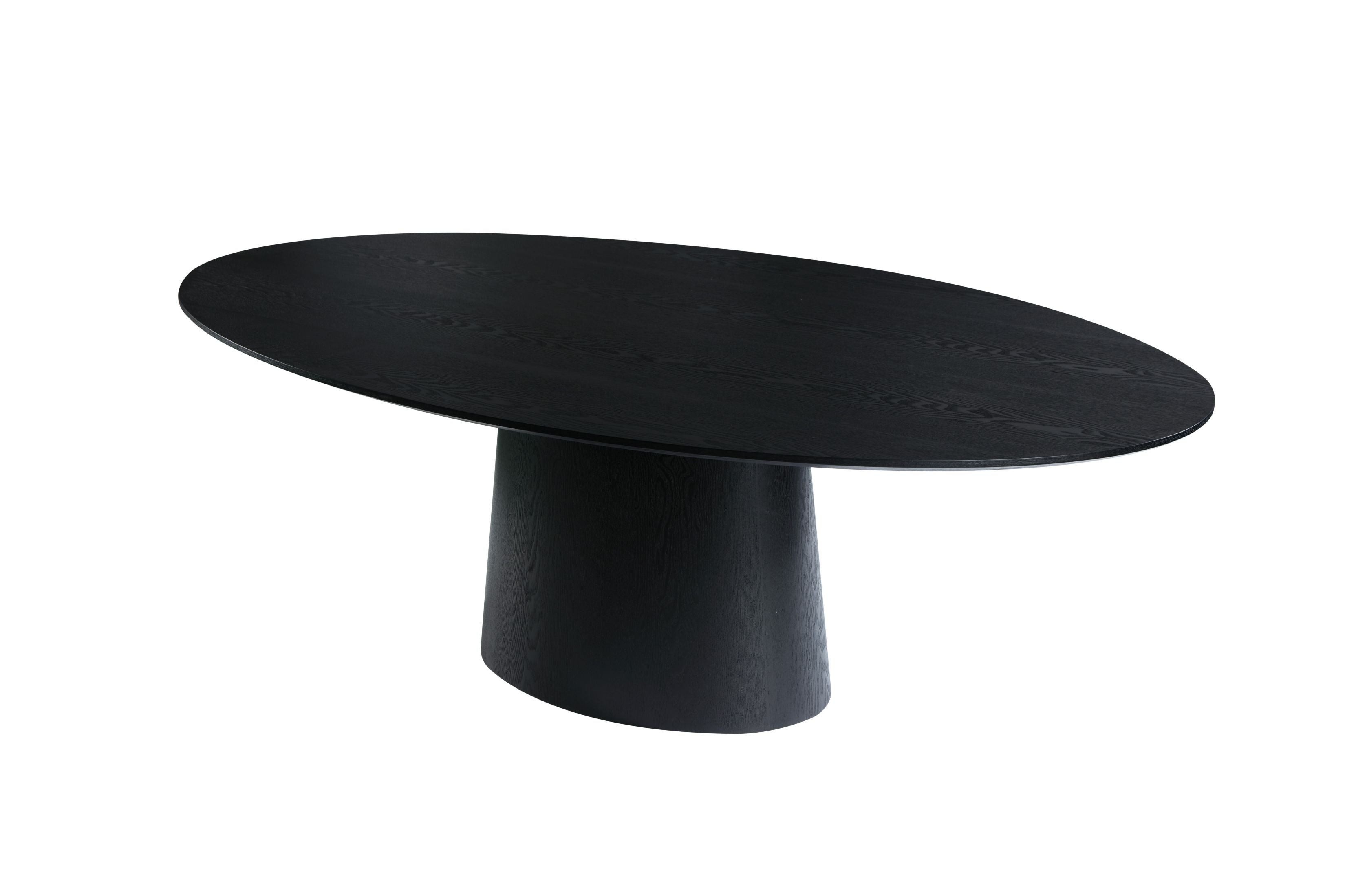 Tavolo alcamo nero opaco ovale