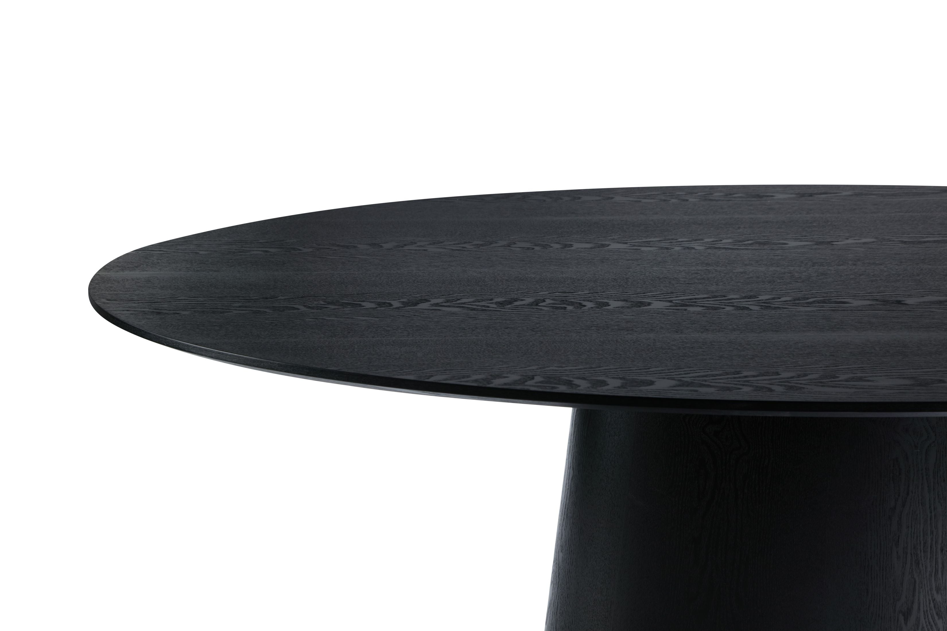 Tavolo alcamo nero opaco ovale