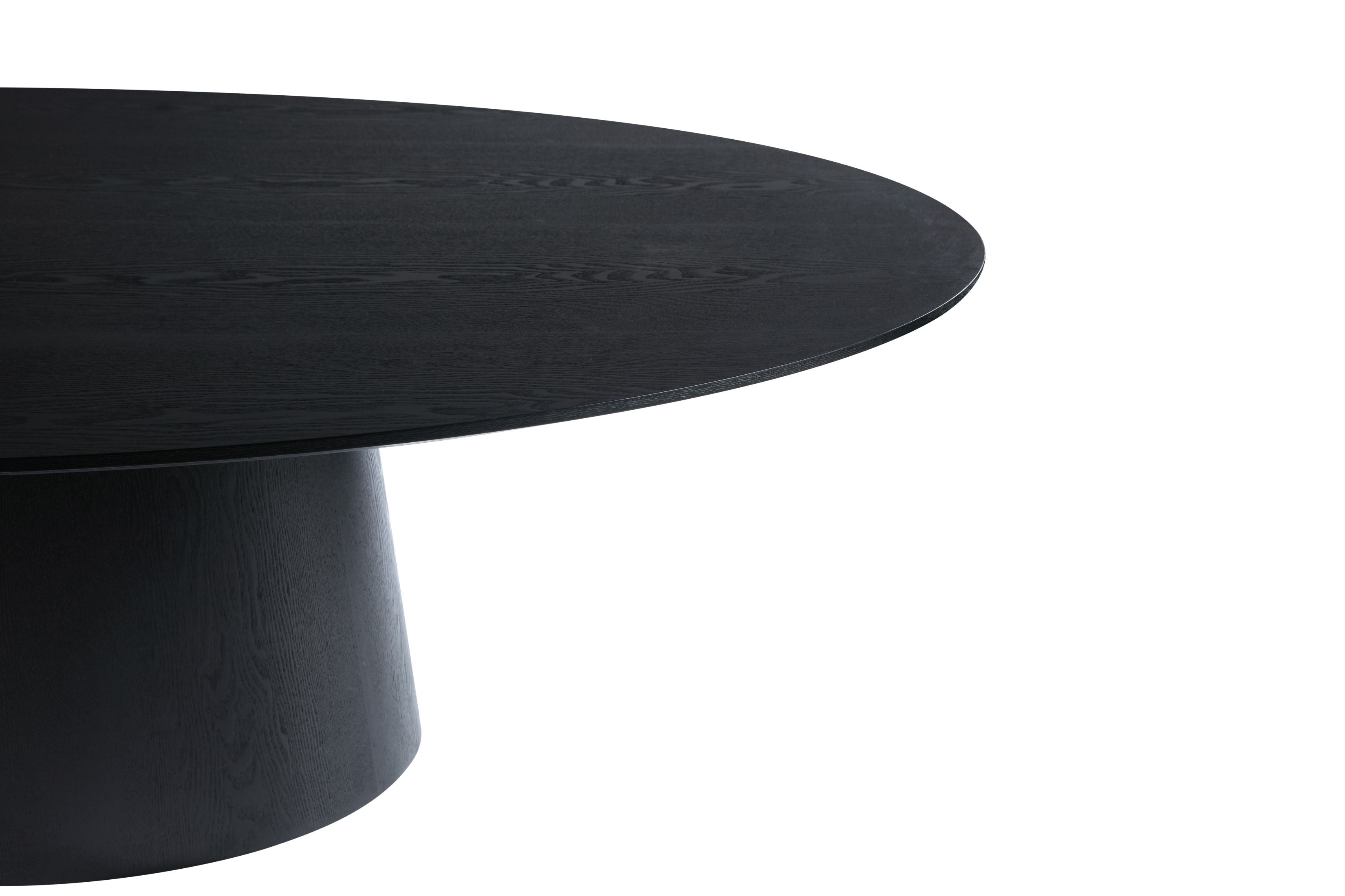 Tavolo alcamo nero opaco ovale