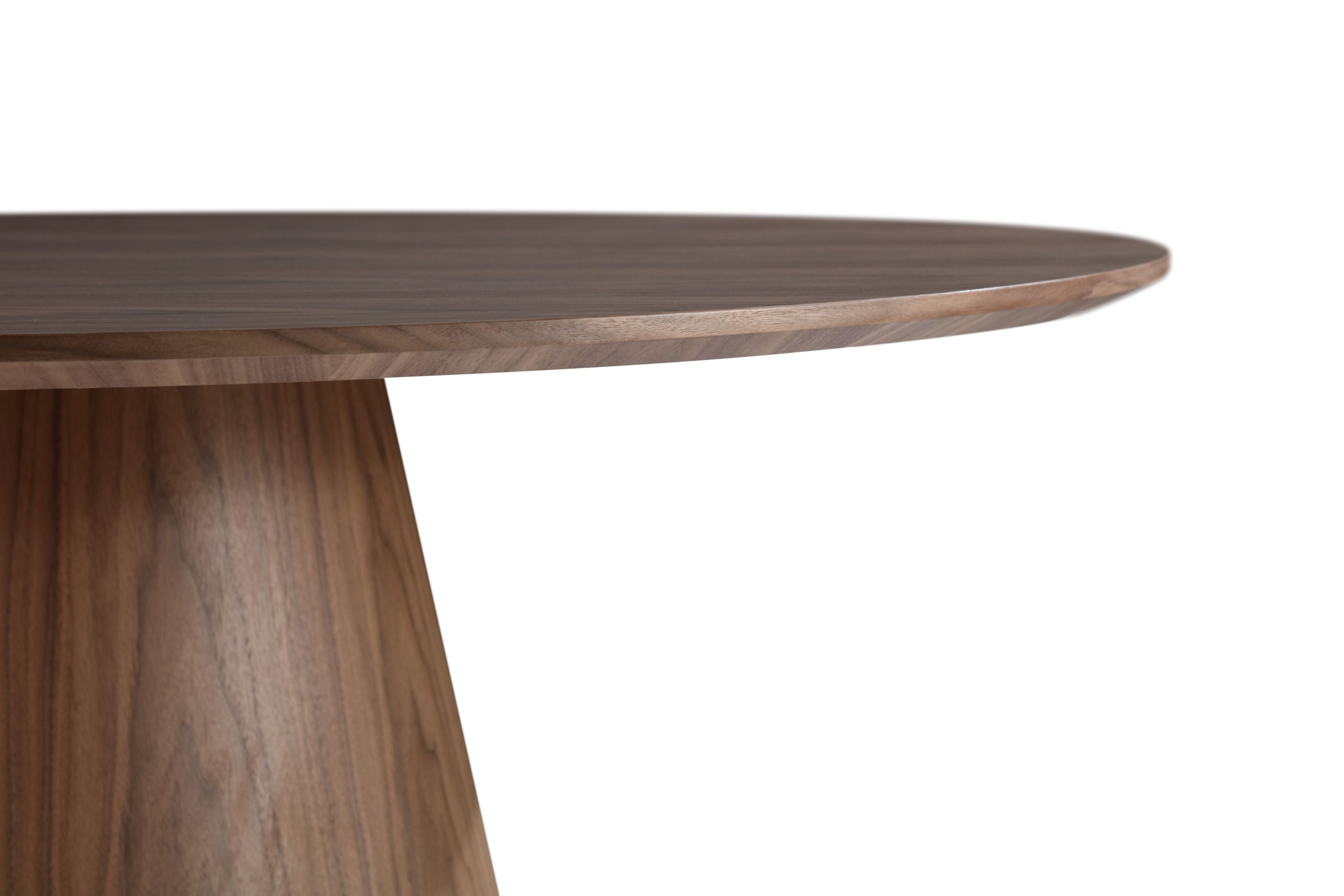 Tavolo alcamo noce scuro rotondo