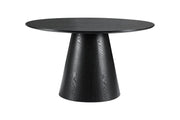 Tavolo alcamo nero opaco rotondo