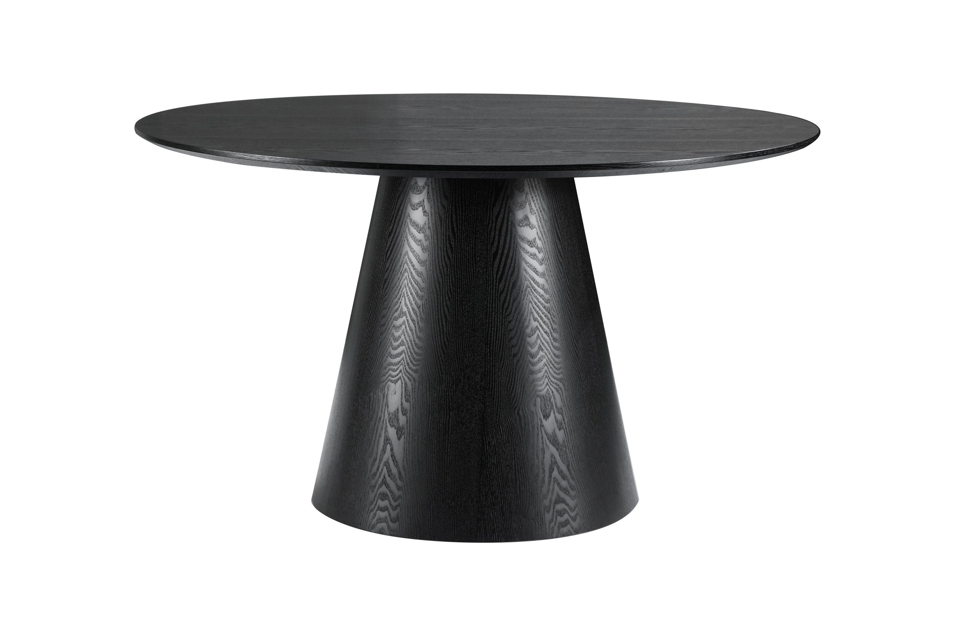 Tavolo alcamo nero opaco rotondo