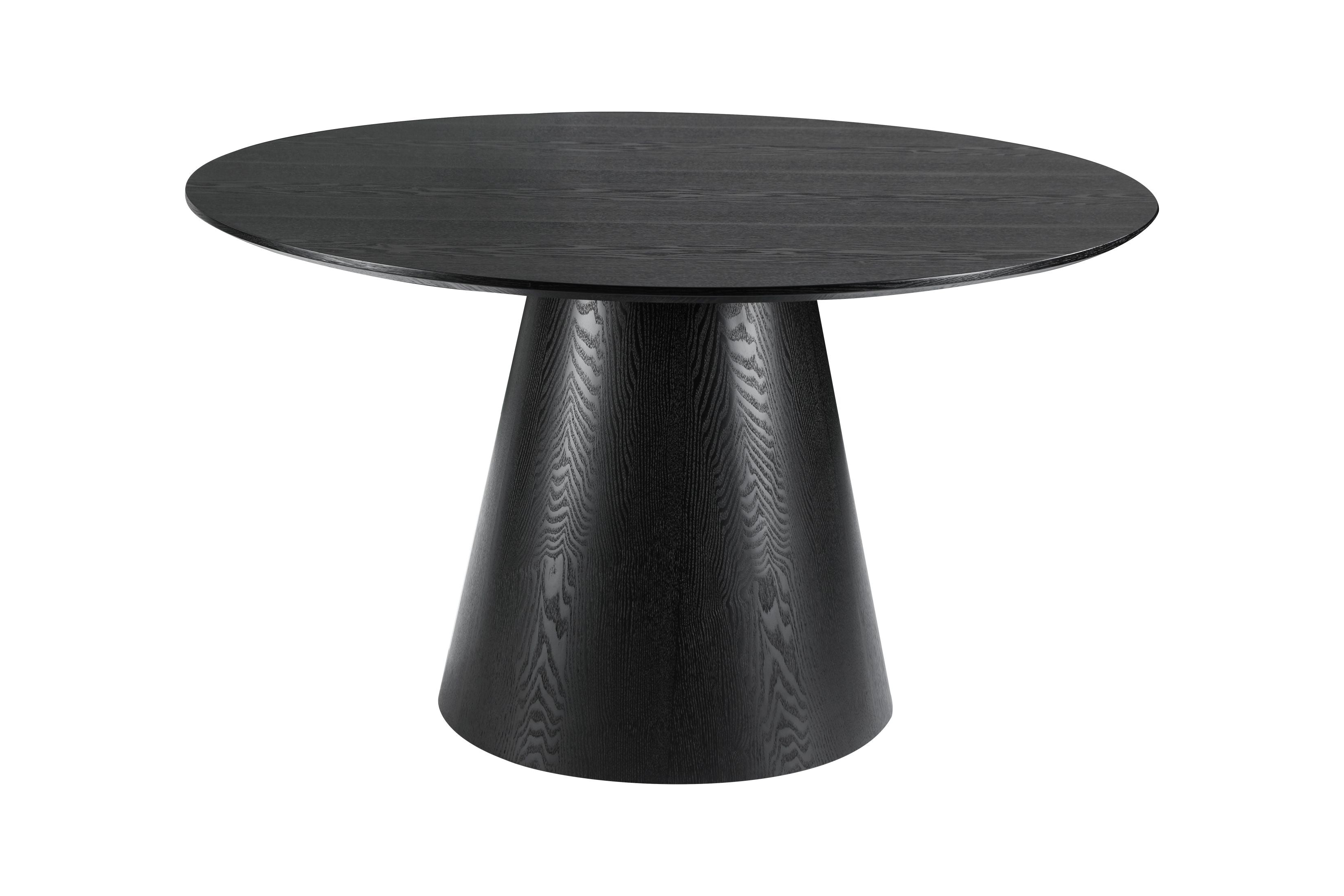 Tavolo alcamo nero opaco rotondo