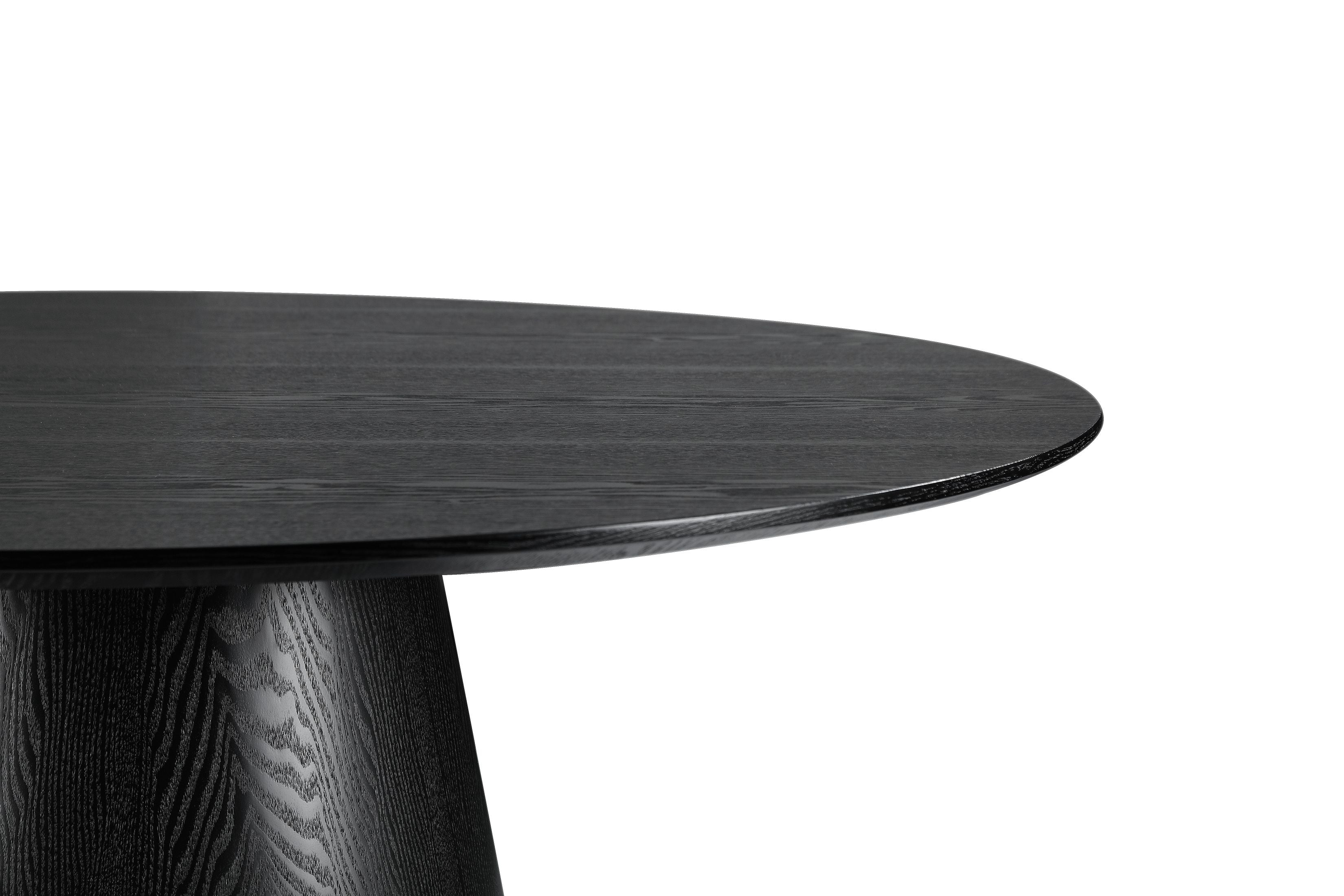 Tavolo alcamo nero opaco rotondo