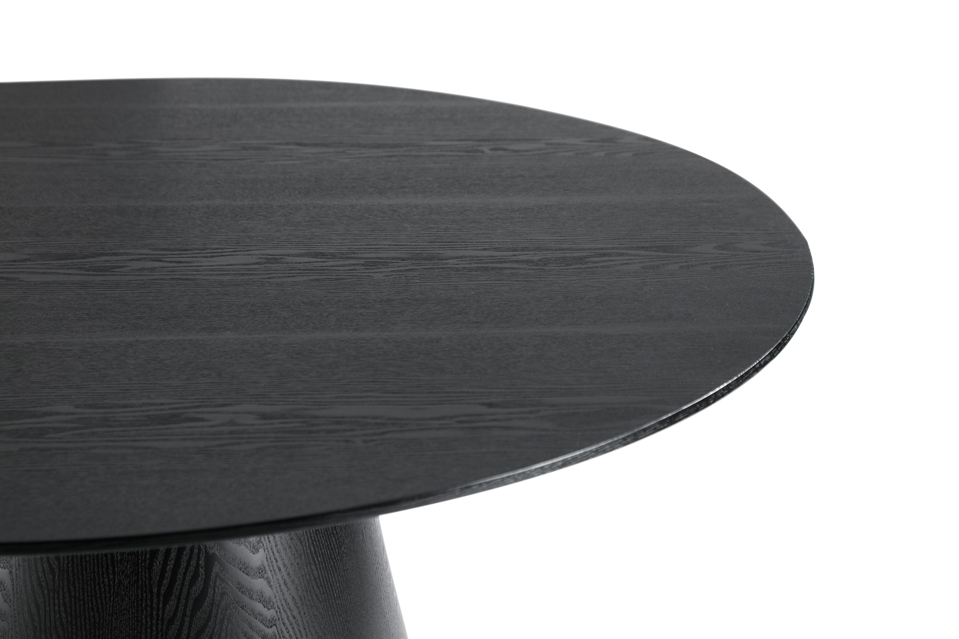 Tavolo alcamo nero opaco rotondo