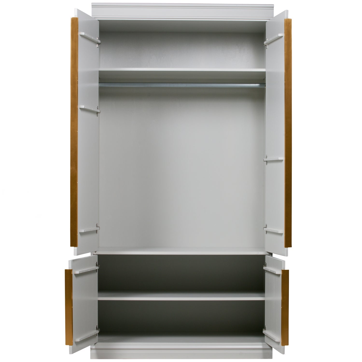 Armadio retrò classico organize bianco h215 x 44cm