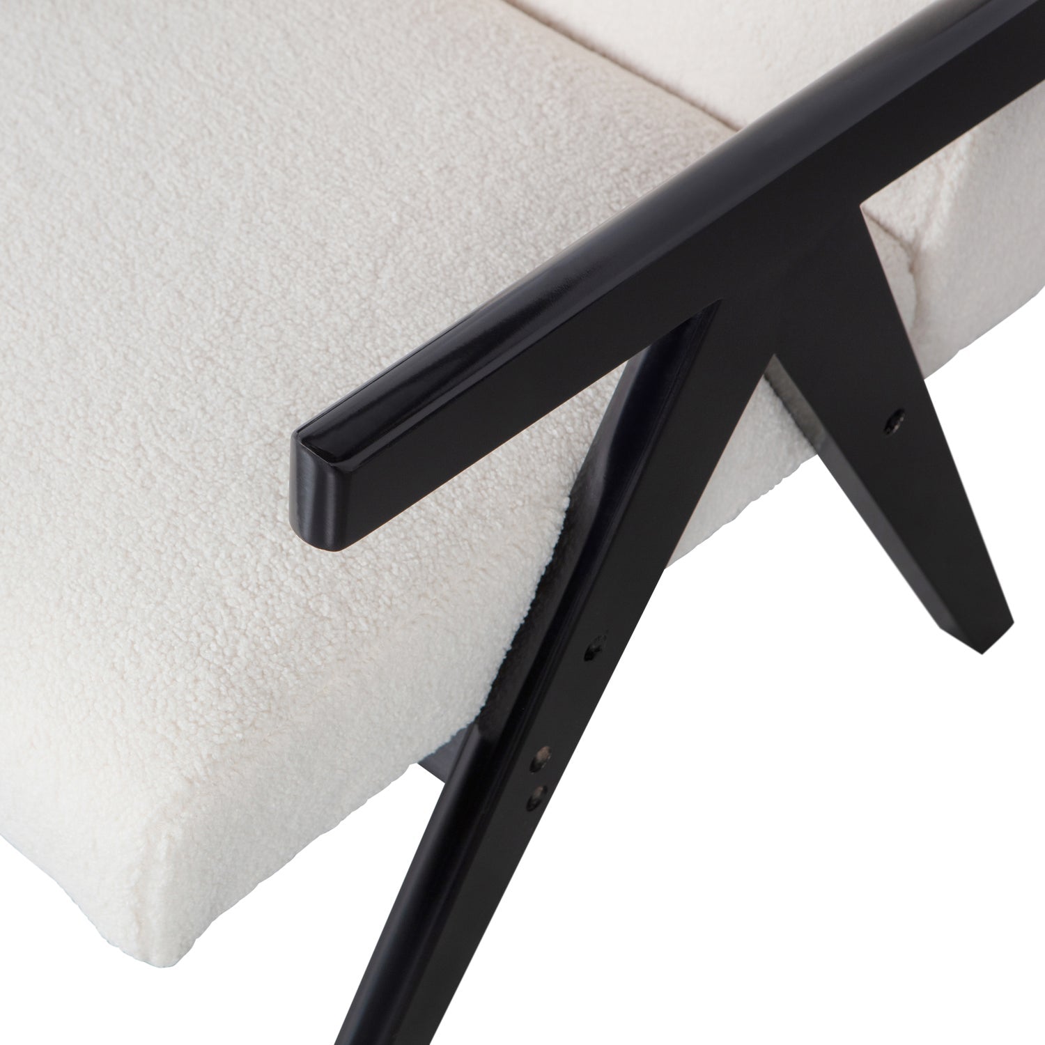 Poltrona lowie naturale/nero