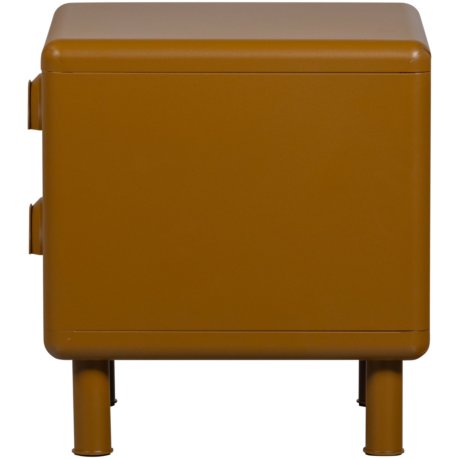 Como' rune 2 cassetti metallo giallo miele