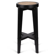 Sgabello alto High Bar Stool Cane DT.W.19 Nero Carbone DETJER