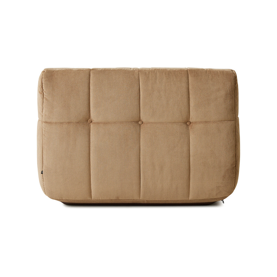 Poltroncina Lazy in velluto a coste marrone