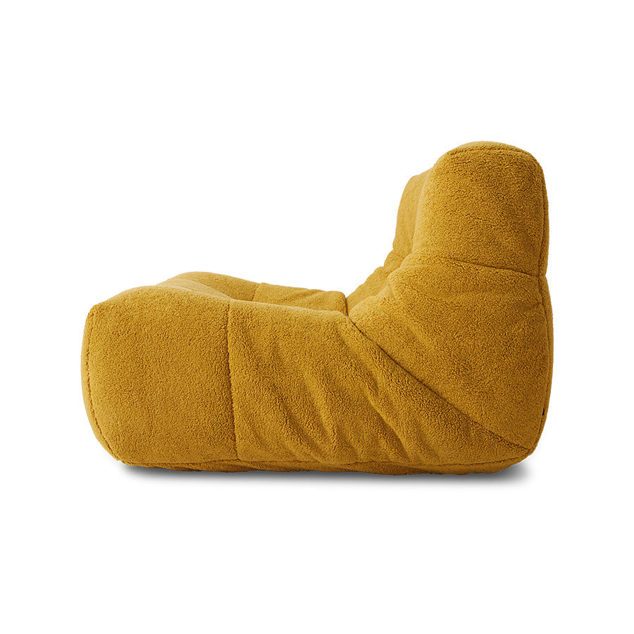 Poltrona Lazy Lounge soffice, ocra