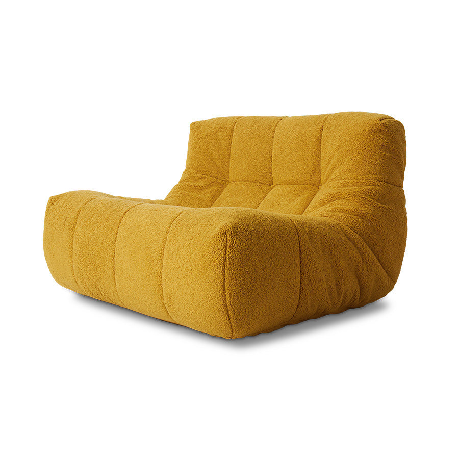Poltrona Lazy Lounge soffice, ocra
