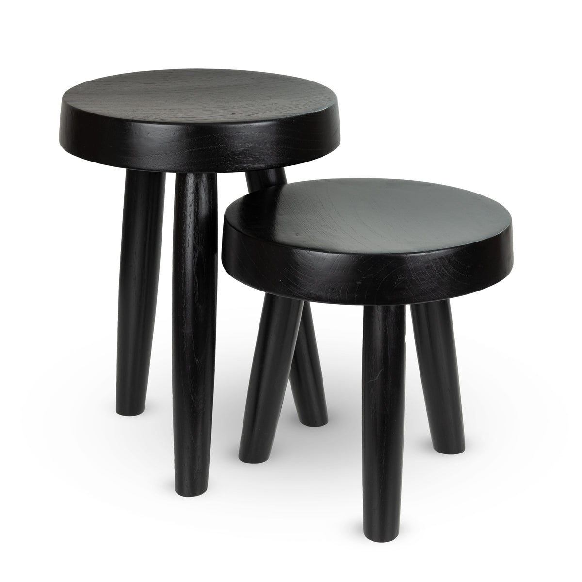 Sgabello Charles M Nero Carbone DETJER