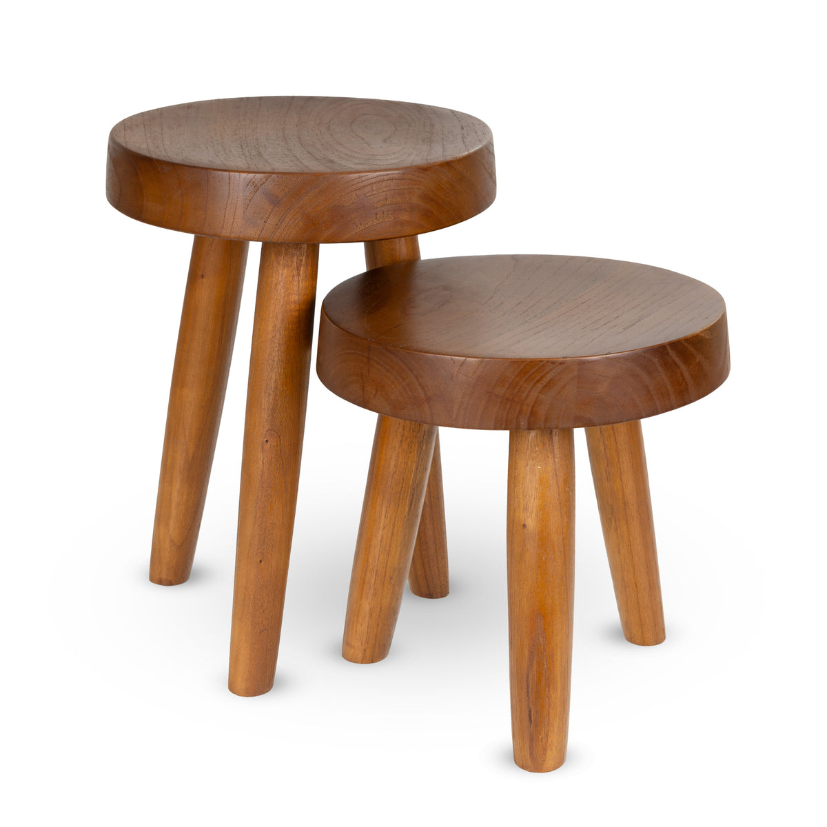 Sgabello Charles L - Dark Brown - Pierre Jeanneret Edition
