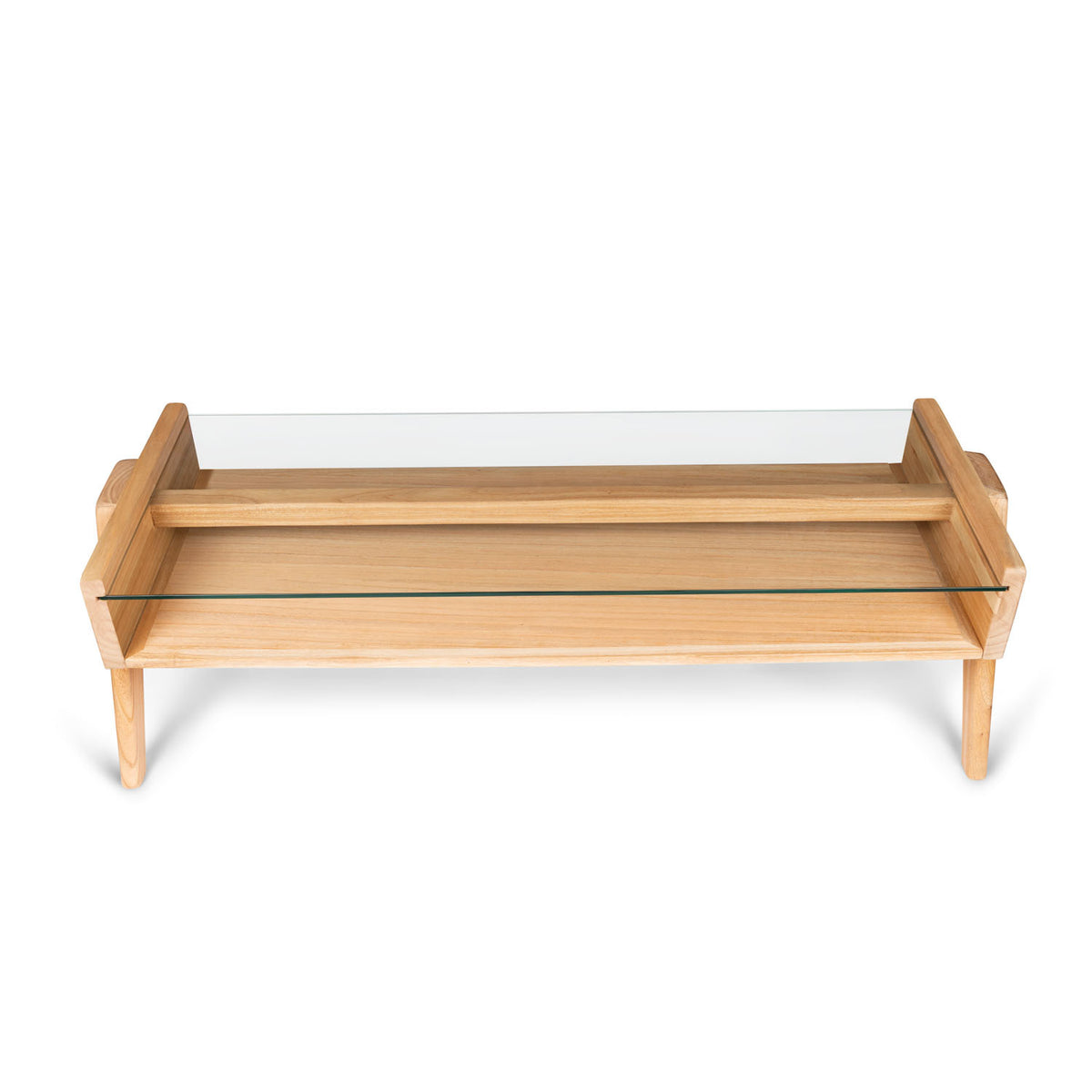 Tavolino in vetro Coffee Table Yvonne - Natural - Pierre Jeanneret Edition