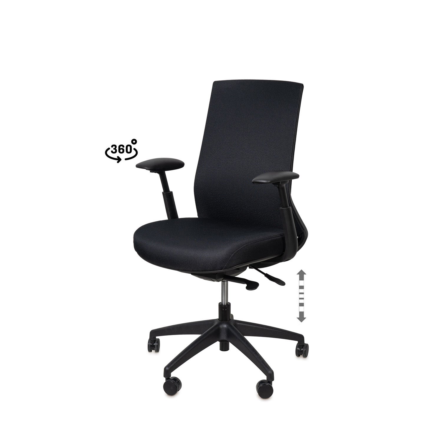Sedia da ufficio LANCASTER - Nero