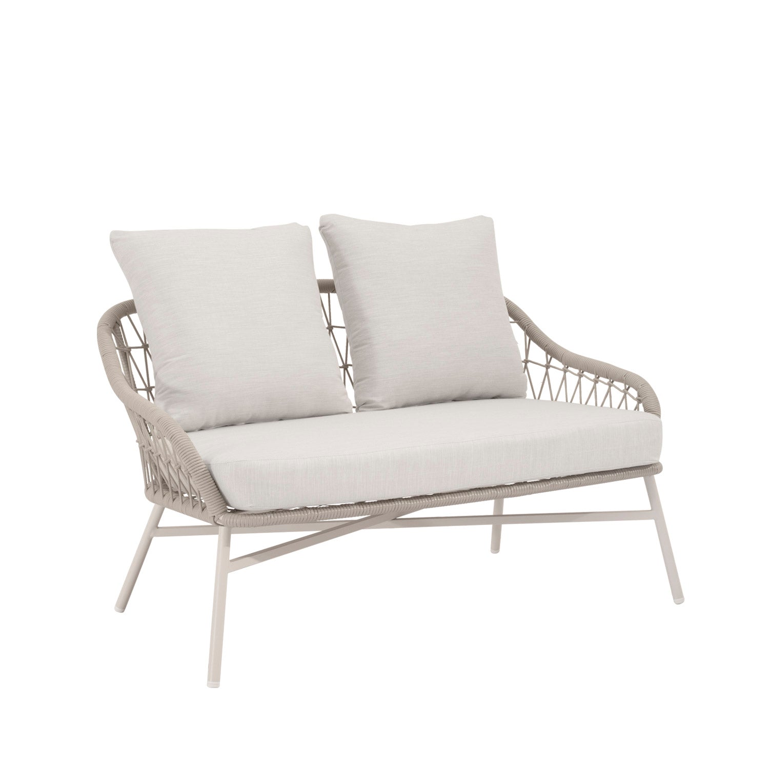 Set da giardino SALONICA – divano, 2 poltrone e tavolino