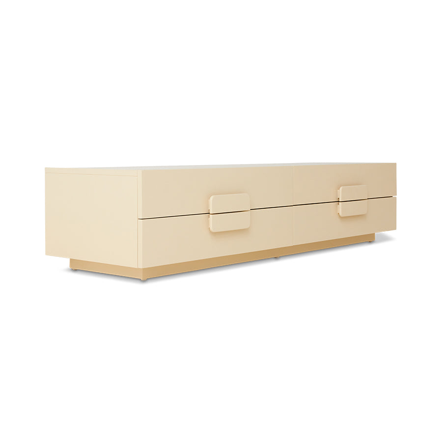 Credenza bassa spaziosa color crema