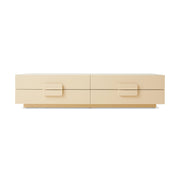 Credenza bassa spaziosa color crema