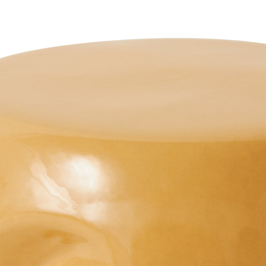 Tavolino Currents in ceramica sabbia
