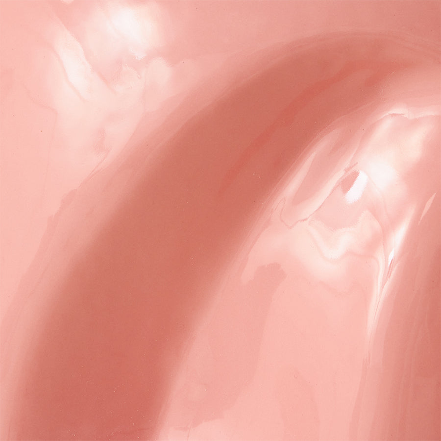 Tavolino Currents in ceramica corallo