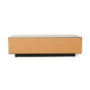 Tavolino da caffè Mirror Block marrone fumo (90x90 cm)