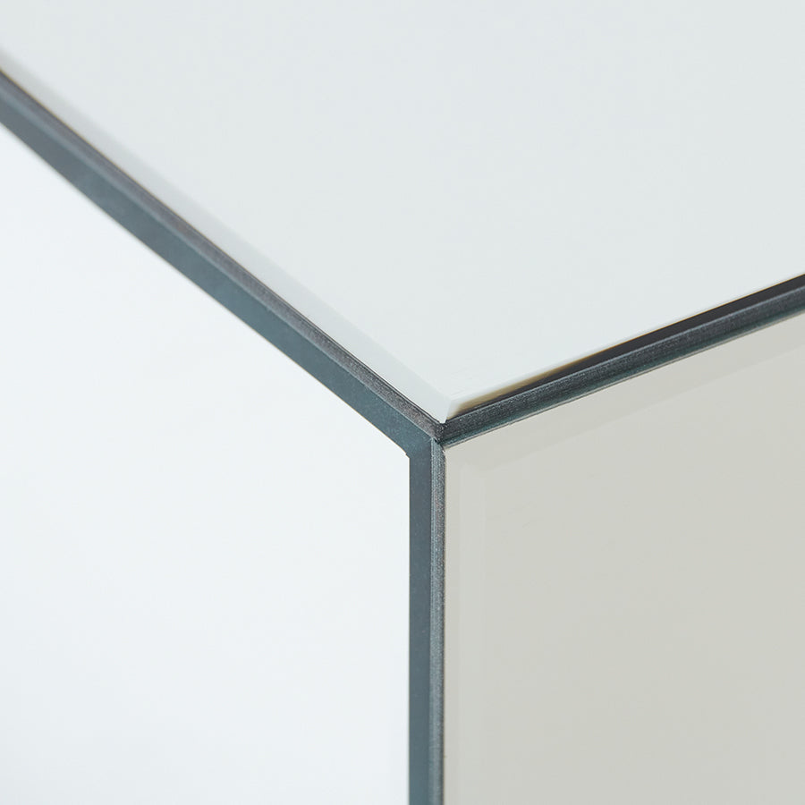 Tavolino da caffè Mirror Block trasparente (90x90 cm)