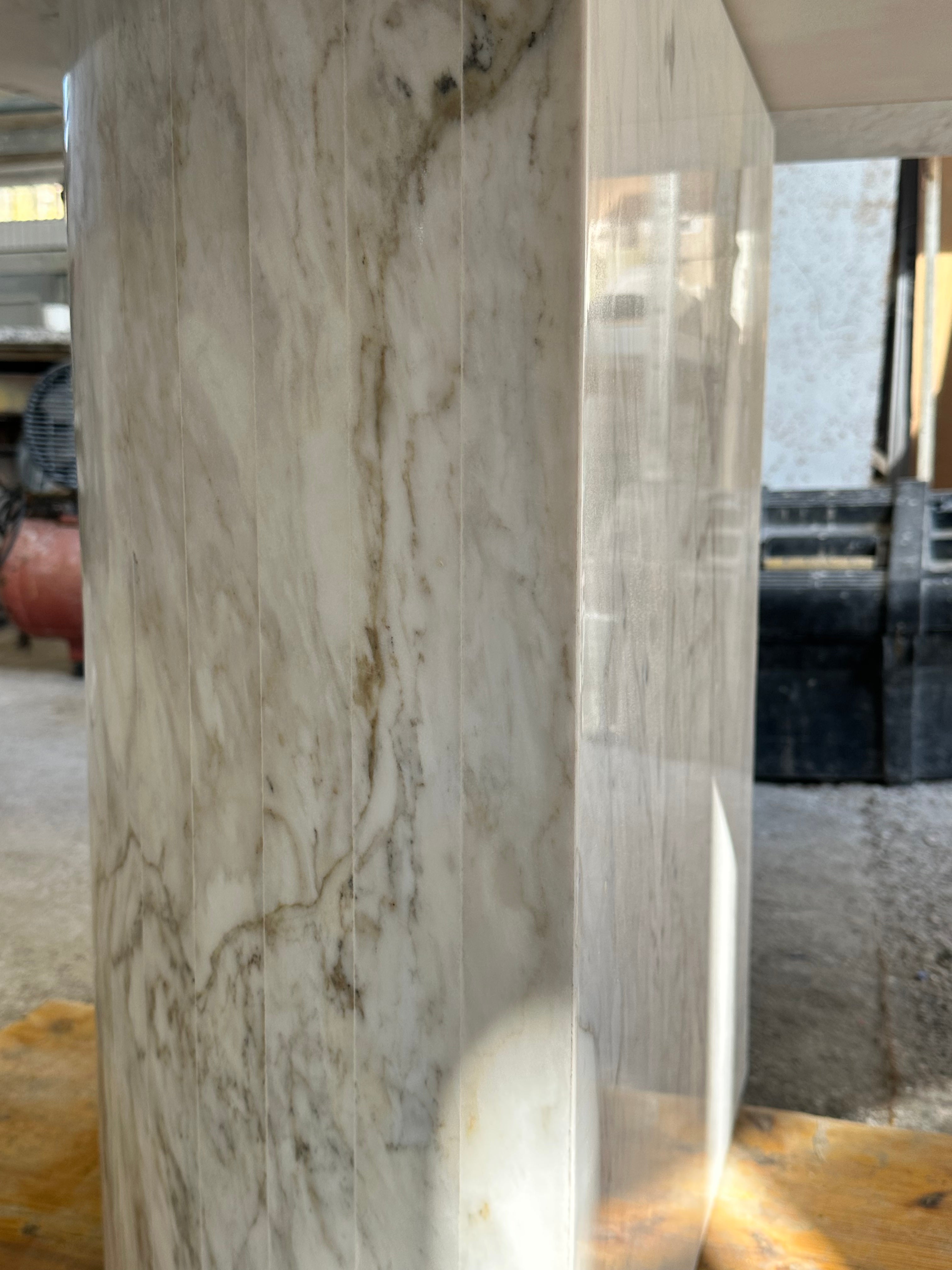 Tavolo da pranzo ETERNO in marmo Calacatta vena Oro 220x100 h75 by Etèream - 100% Made in Italy