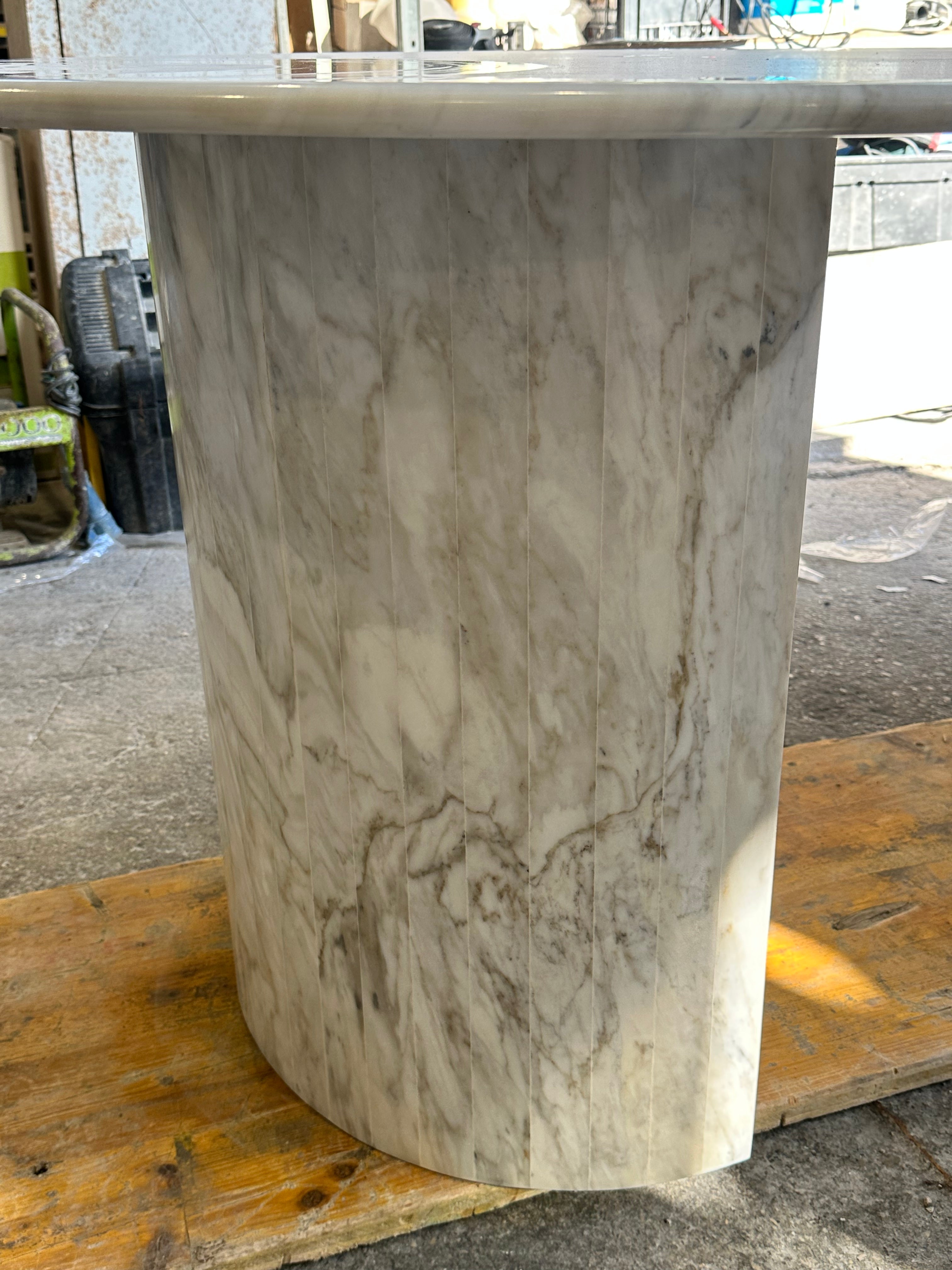 Tavolo da pranzo ETERNO in marmo Calacatta vena Oro 220x100 h75 by Etèream - 100% Made in Italy