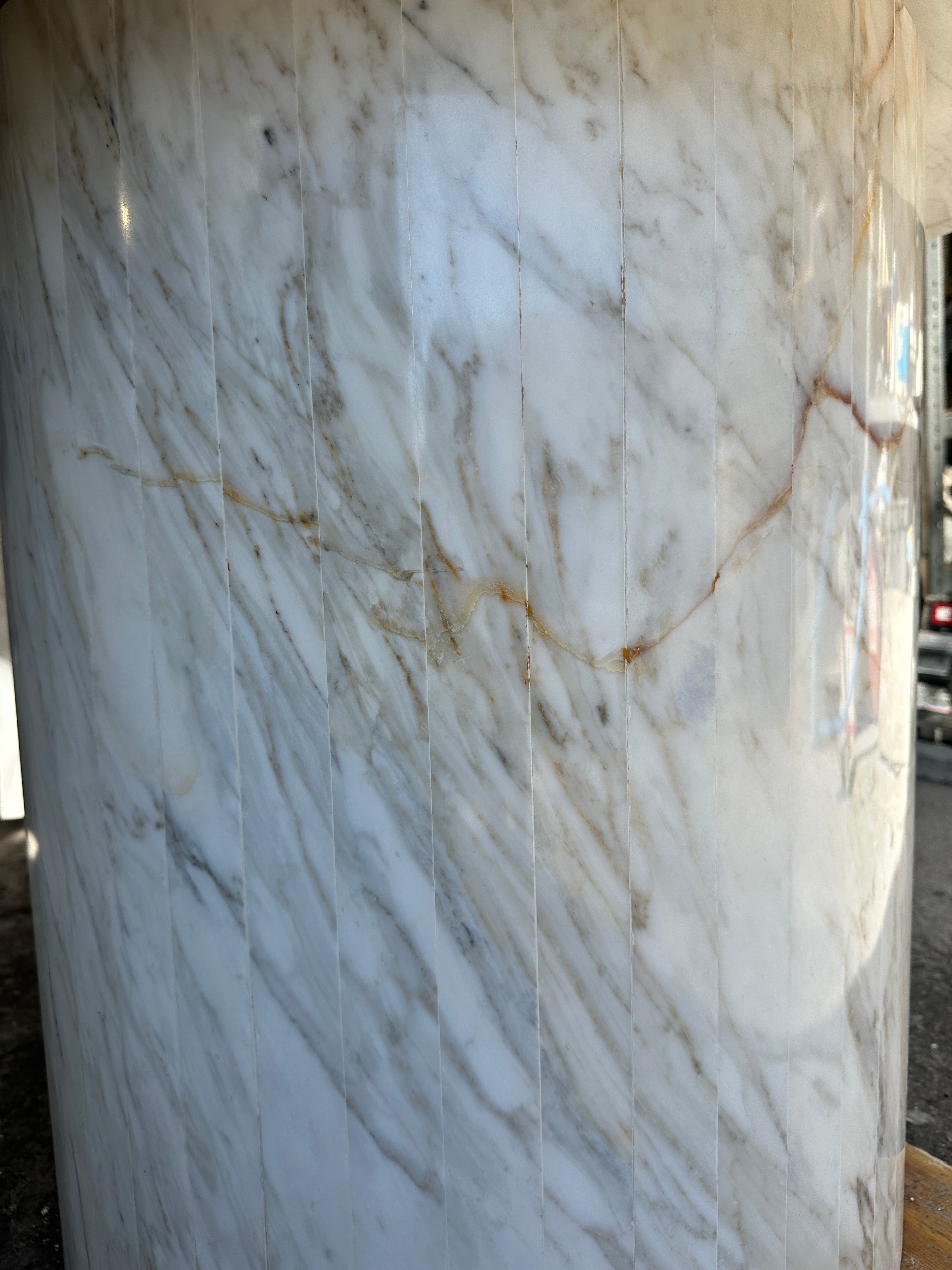 Tavolo da pranzo ETERNO in marmo Calacatta vena Oro 220x100 h75 by Etèream - 100% Made in Italy