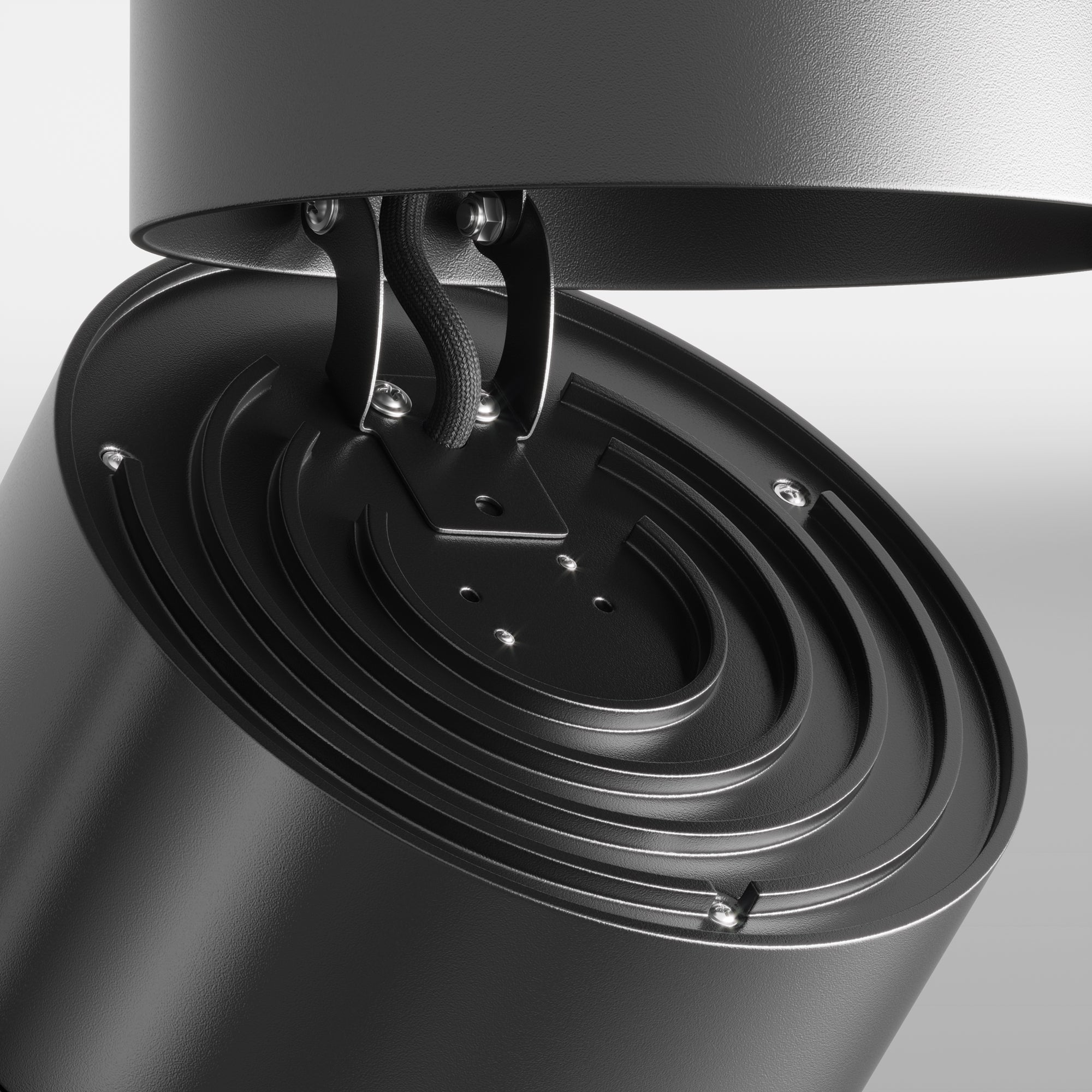 Lampada da soffitto Yin 3000K 1x15W 24° - Maytoni - Nero - C084CL-15W4K-D-B