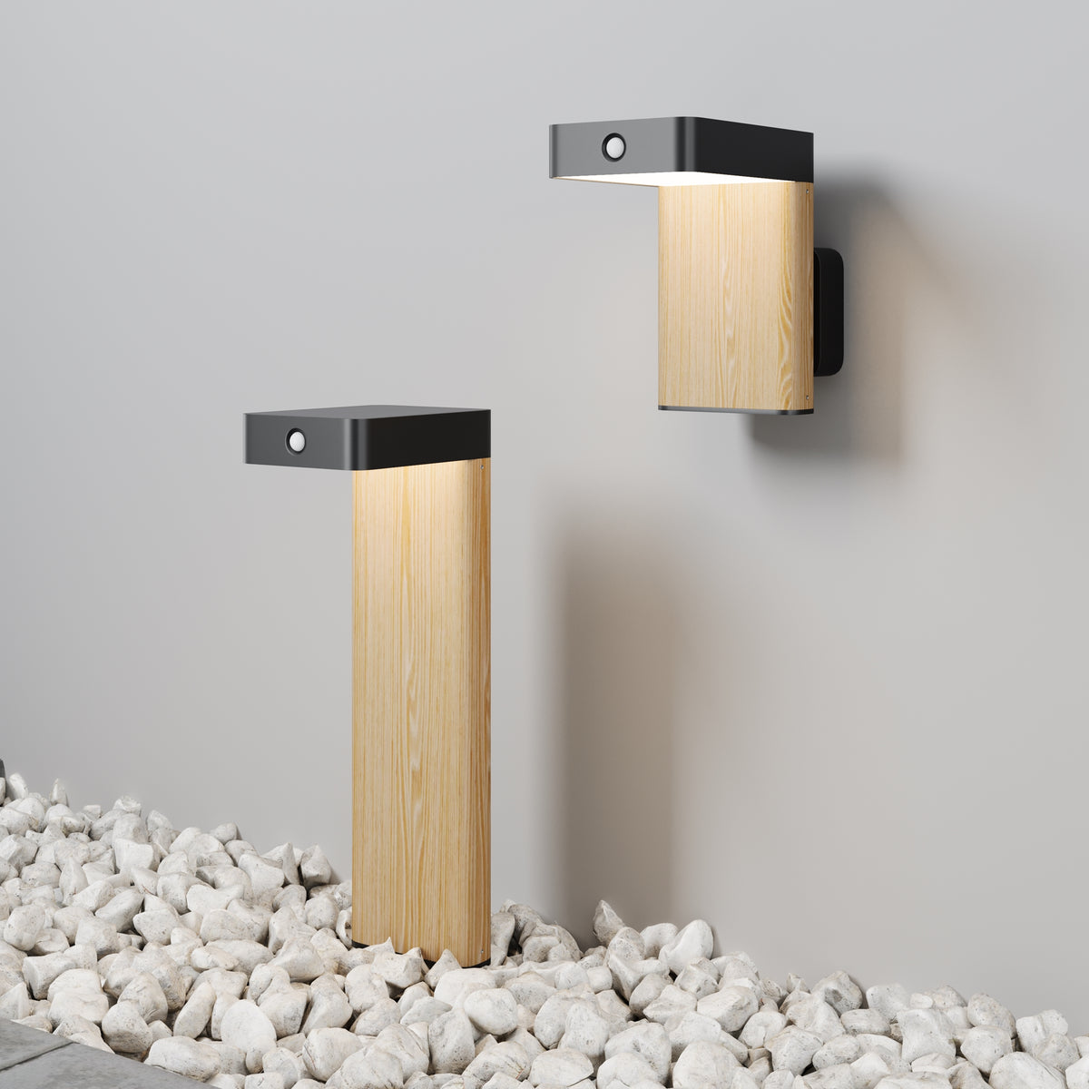 Lampada solare da esterno Nordis - Maytoni - Nero - O140FL-L2BK1